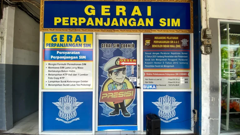 sim corner bencoolen mall bengkulu