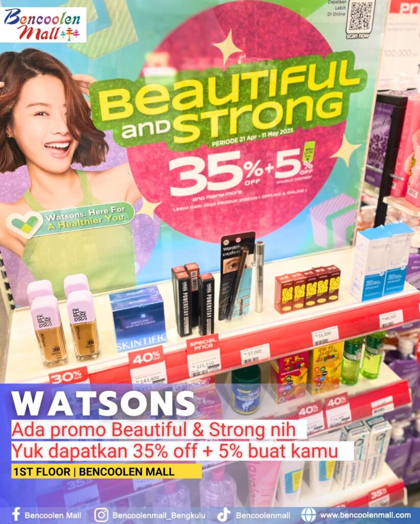 cantik luar dalam watsons bencoolen mall