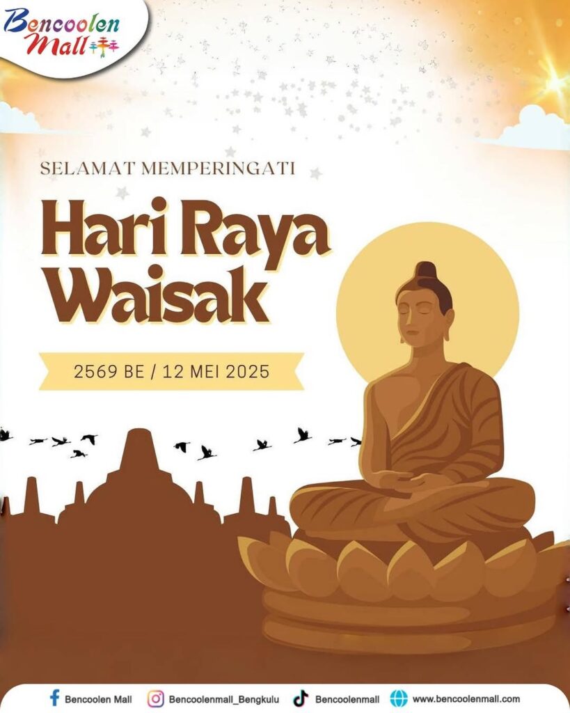 suasana damai perayaan Hari Waisak