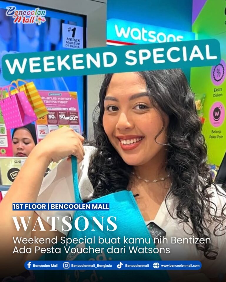 Promo voucher Rp35.000 Watsons Bencoolen Mall