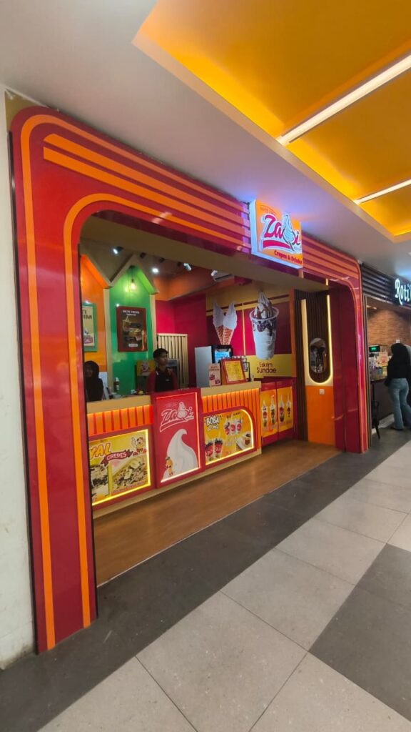 zaqi ice cream bencoolen mall bengkulu