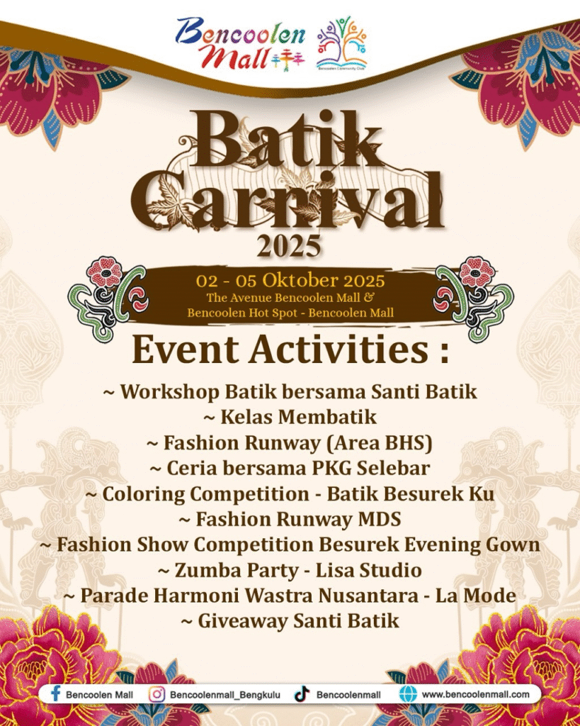 batik basurek ramaikan batik carnival 2025