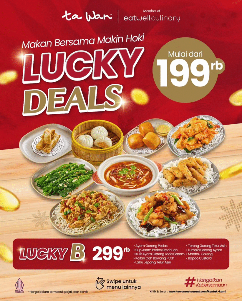 restoran ta wan bencoolen mall promo lucky deals B