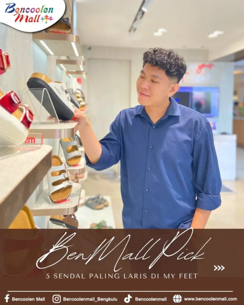 sandal my feet paling laris di Bencoolen Mall Bengkulu