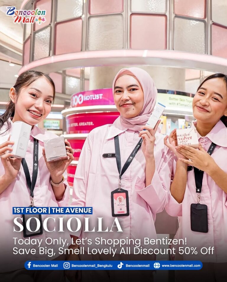 Promo Sociolla Bencoolen Mall Diskon 50% Semua Produk