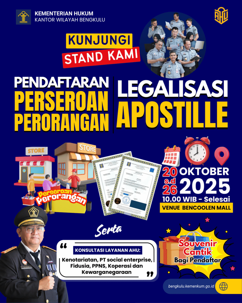 event kemenkumham oktober di bencoolen mall
