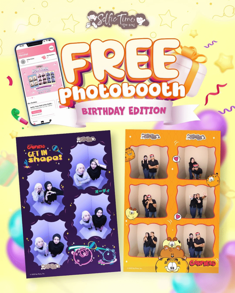 promo free photobooth birthday edition selfie time bencoolen mall