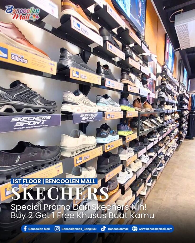 Sepatu Skechers Promo Buy 2 Get 1 Free di Bencoolen Mall