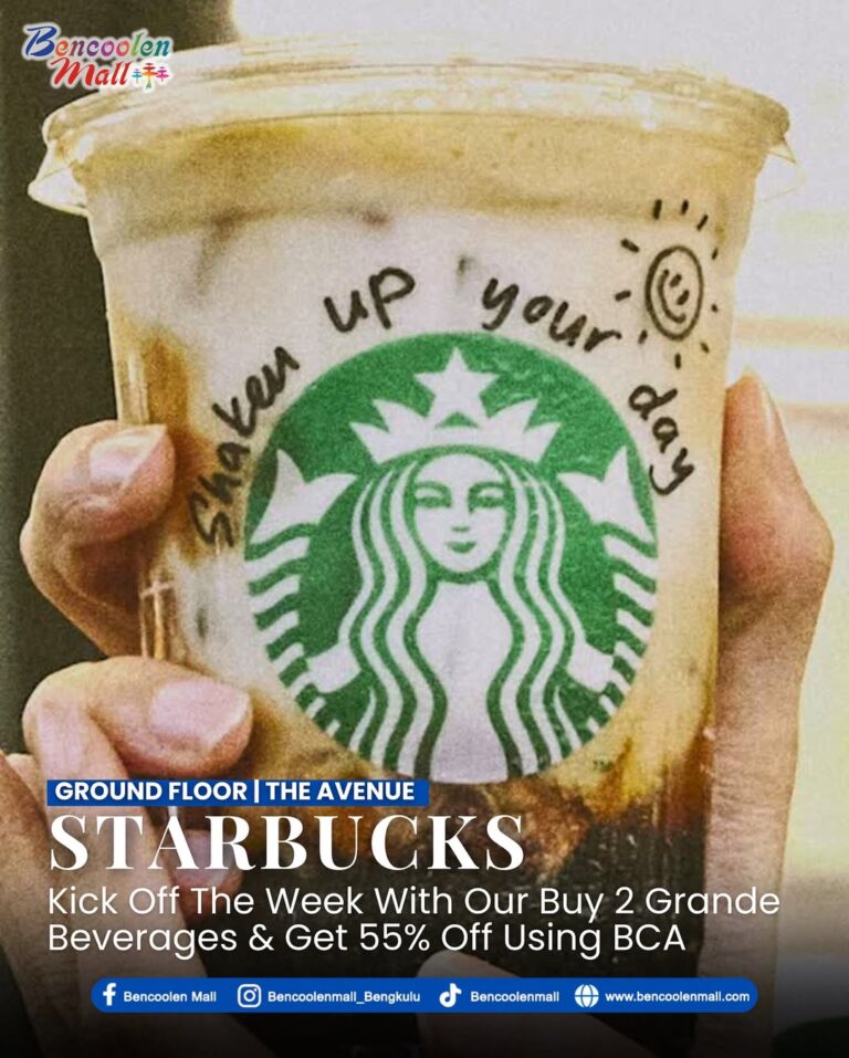 Buy 2 Grande Beverages dapat diskon 55% di starbucks