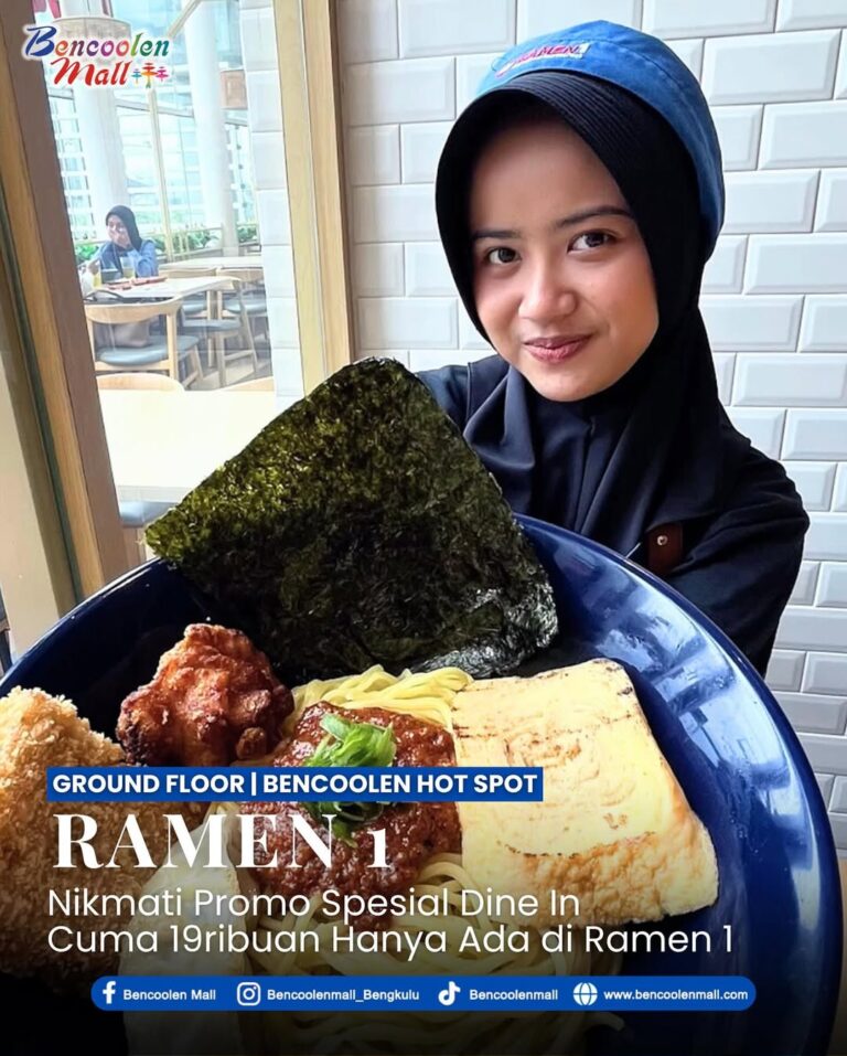 Promo Dine In 19,8K di Ramen 1 Bencoolen Mall