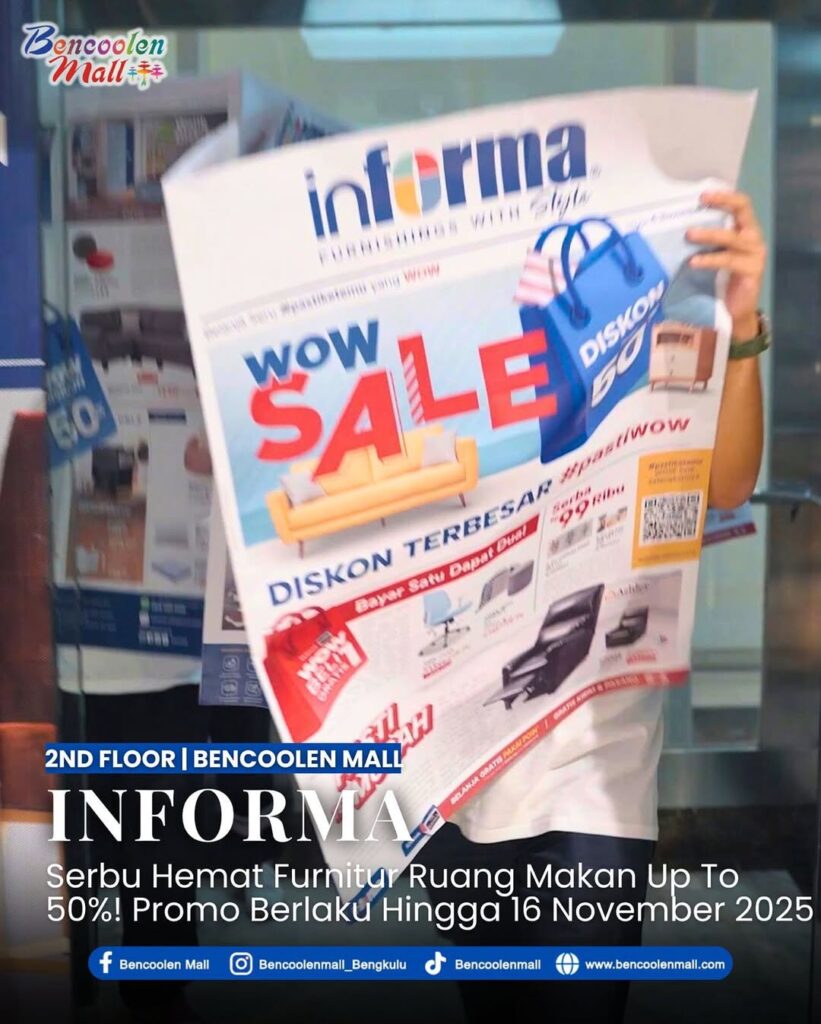 dapatkan diskon furniture hingga 50% di informa terdekat