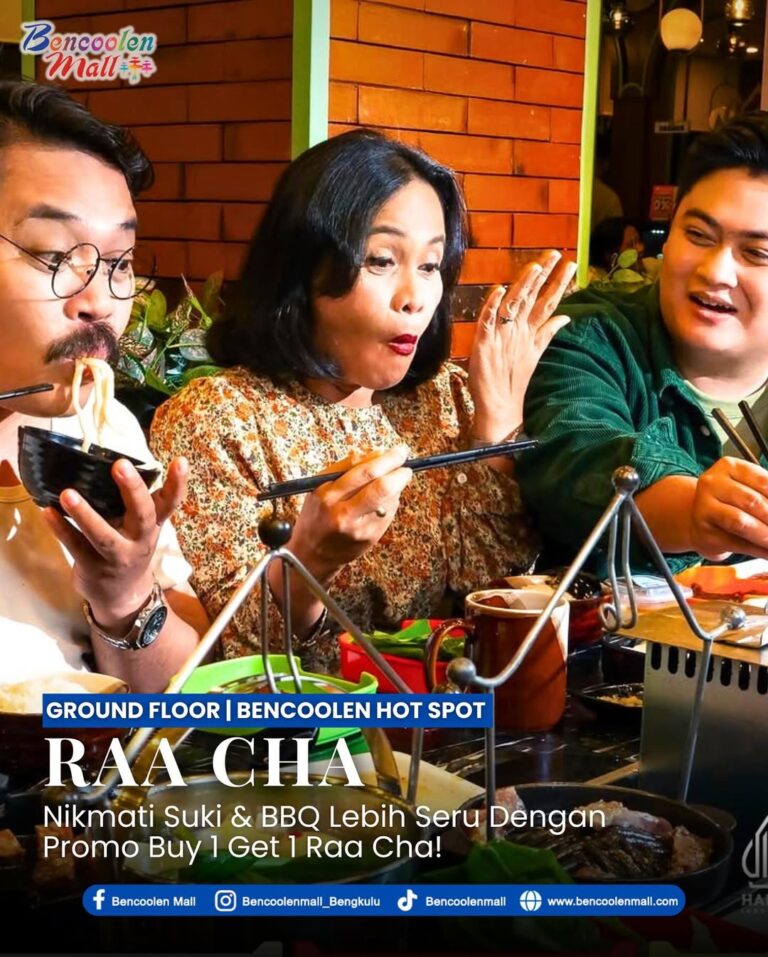 Promo Seru Buy 1 Get 1 Free di Raa Cha Suki Bencoolen Mall