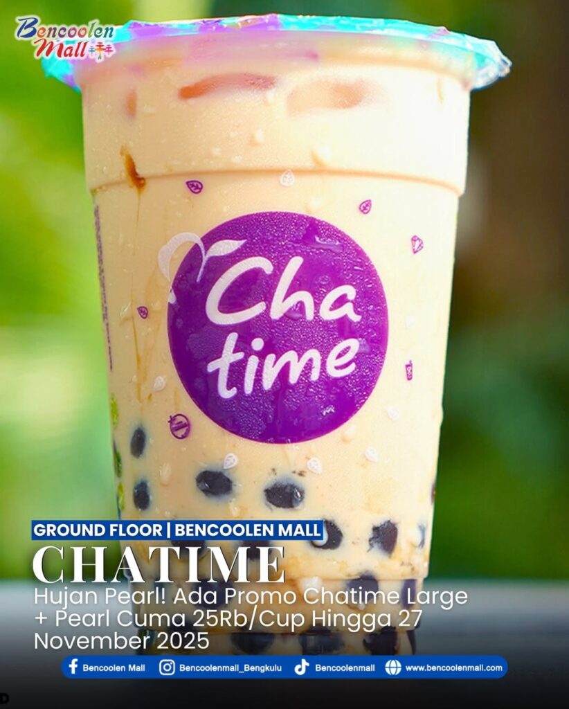 Chatime Large + Pearl hanya 25Rb hingga 27 November 2025.