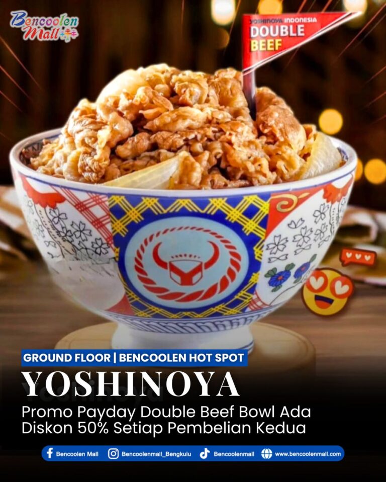 Promo Yoshinoya Double Beef Bowl Diskon 50%