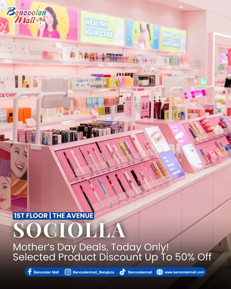 Dapatkan Diskon Hingga 50% di Sociolla Bencoolen Mall sekarang!