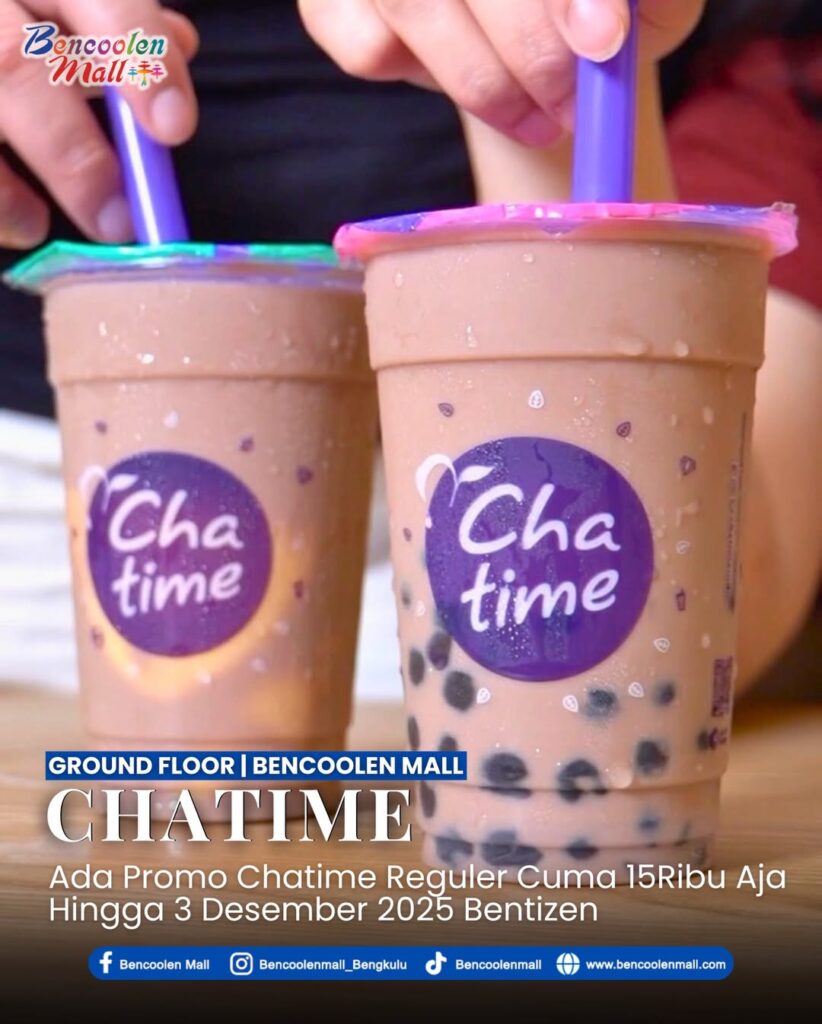 Promo Chatime : Harga Cuma 15 Ribu Hingga 3 Desember 2025