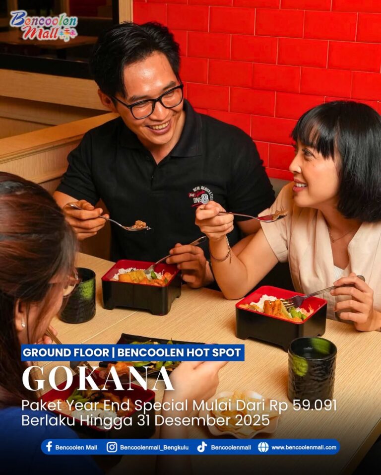 Promo Akhir Tahun Mulai Rp 59.091 di Gokana Bencoolen Mall!