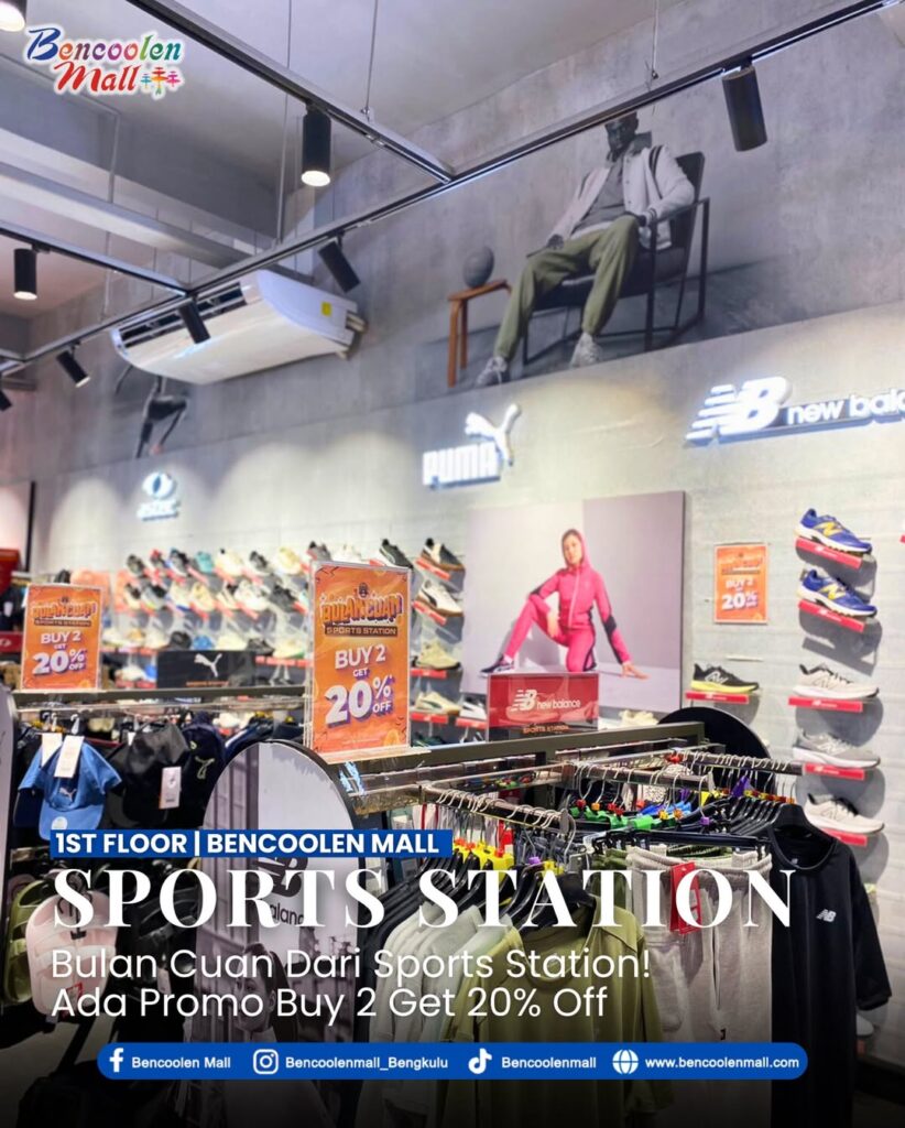 Dapatkan Promo Bulan Cuan Buy 2 Get 20% Off di Sports Station!