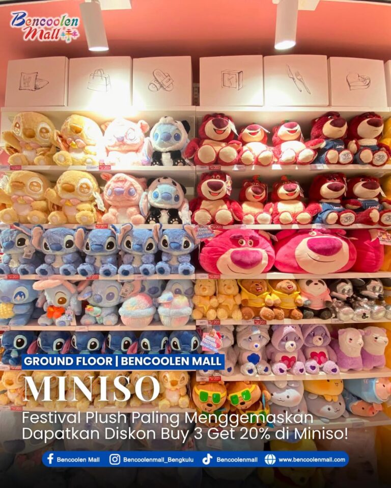 Jangan lewatkan Diskon Miniso Buy 3 Get 20% di Miniso terdekat!