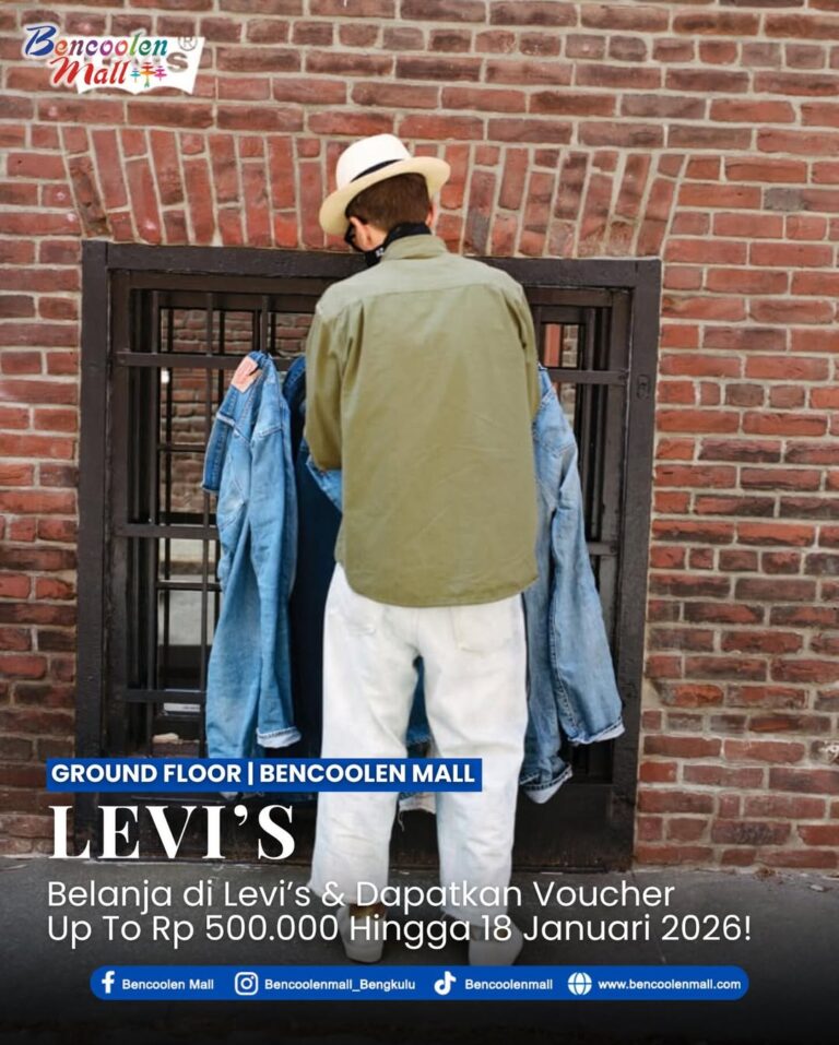 Nikmati Voucher Belanja Hingga Rp500.000 di Levi's terdekat!