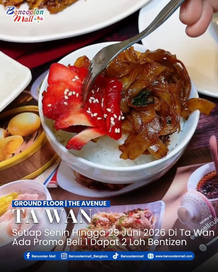 Nikmati Promo kuliner Beli 1 Gratis 1 di Ta Wan Bencoolen Mall!