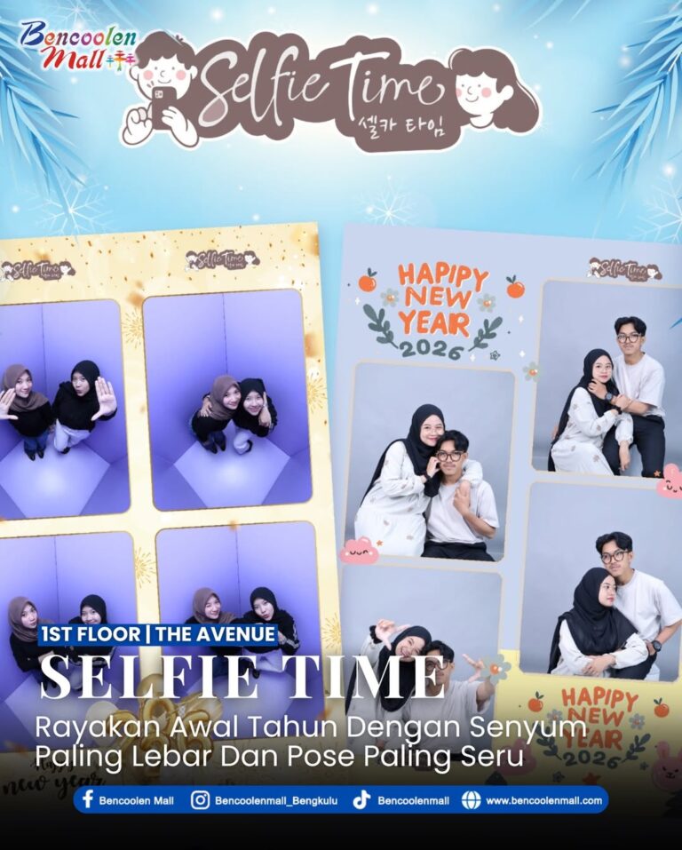 Selfie Time: Spot Foto Tahun Baru di Bencoolen Mall Bengkulu!