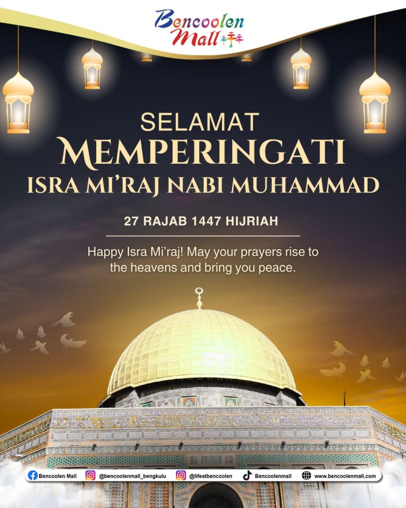 Memperingati hari Isra Miraj Nabi Muhammad 1447 H tahun 2026