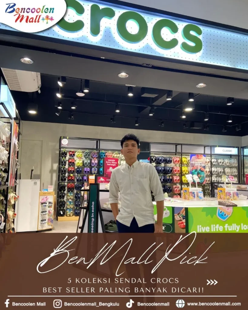 Sandal Crocs Best Seller, Stylish, dan Paling Dicari di Bengkulu!