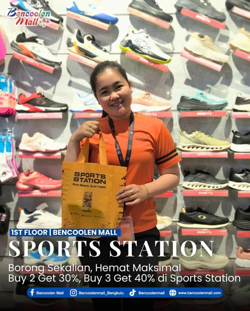 Promo Sepatu Olahraga Original Diskon 40% di Sports Station!