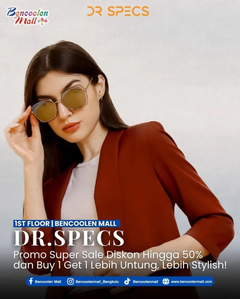 Dapatkan Diskon Kacamata Hingga 50% di DR. SPECS terdekat!