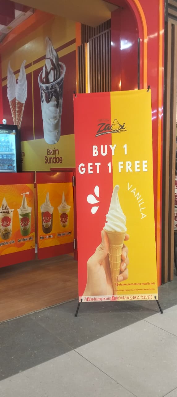 Nikmati Promo Es Krim Murah Buy 1 Get 1 di Zaqi Ice Cream!