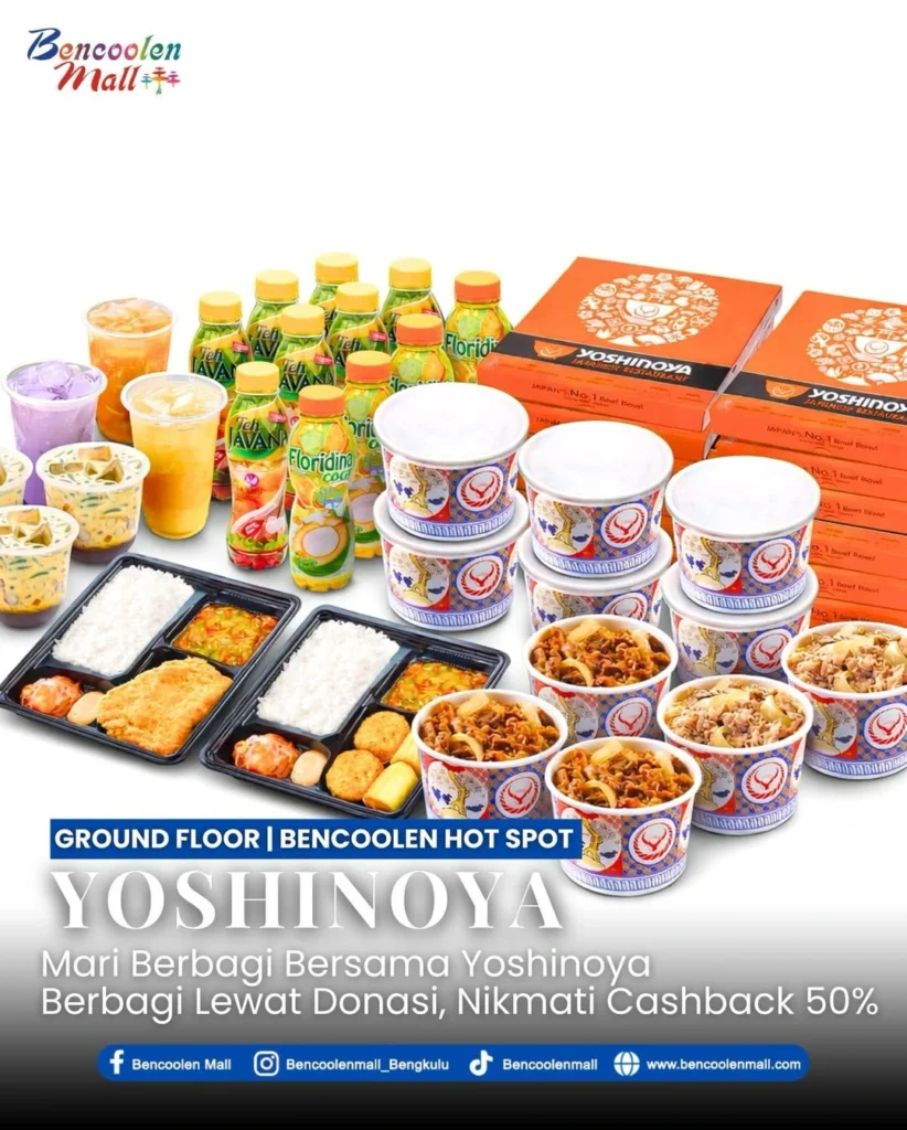 Nikmati Promo Yoshinoya Cashback 50% Ramadan di Bengkulu!