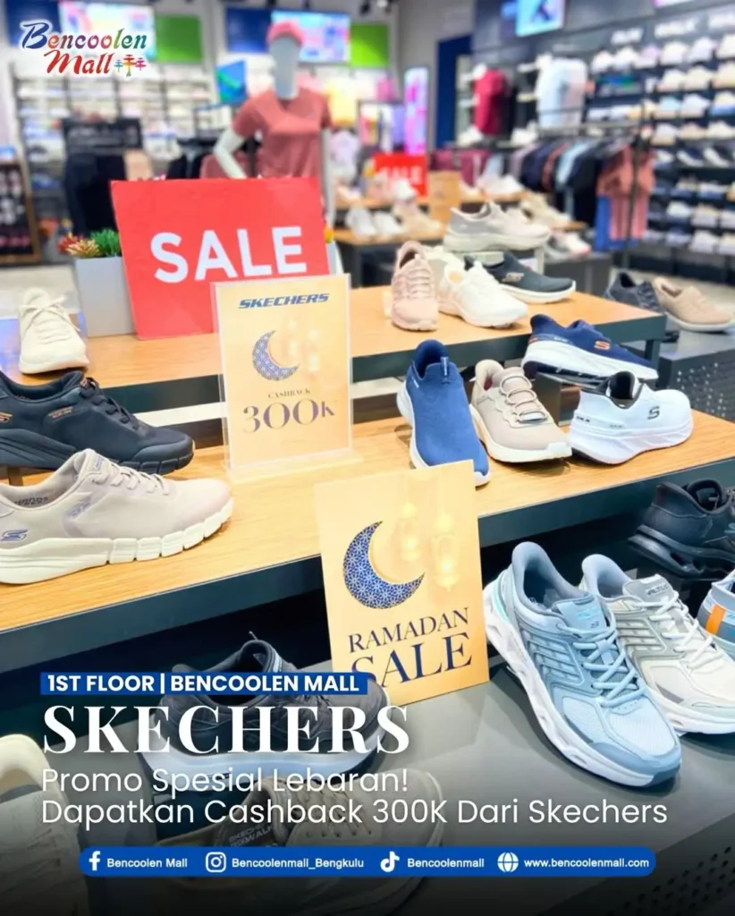 Promo Sepatu Skechers Spesial Lebaran Cashback 300K!