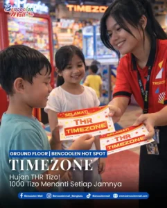 Hujan THR Tizo di Timezone Bencoolen Mall! Kunjungi Sekarang!