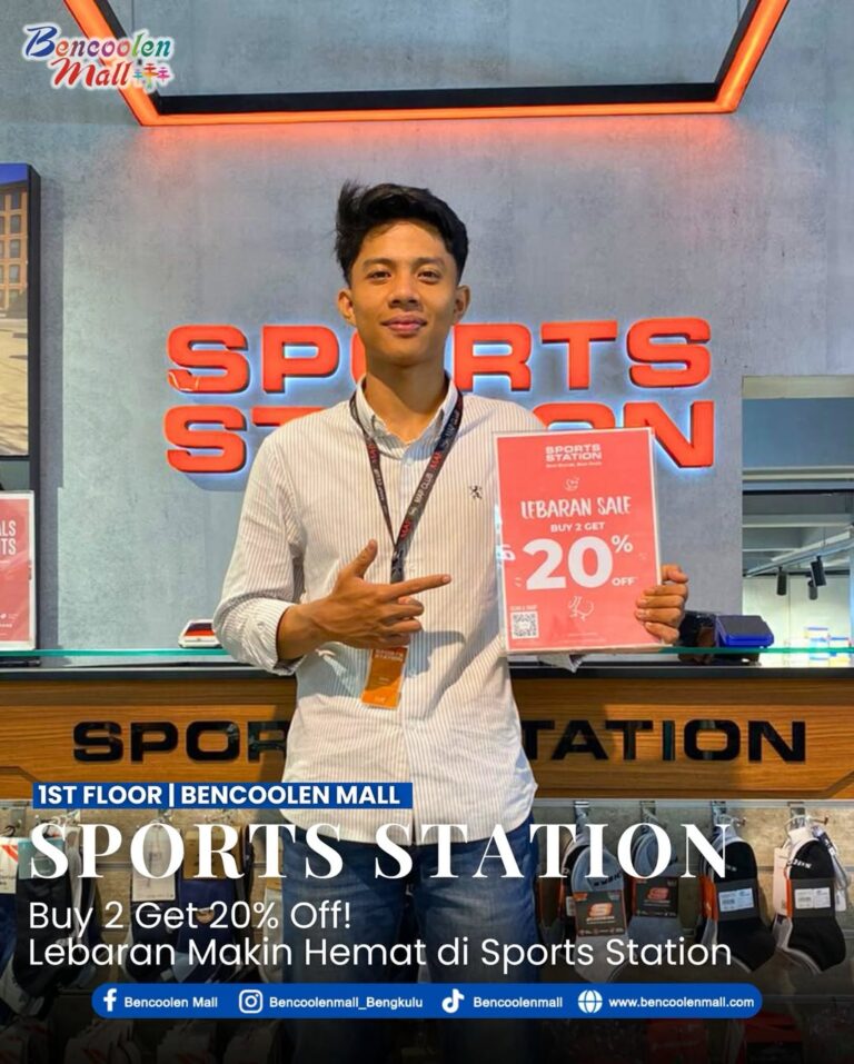 Promo Lebaran Sports Station Buy 2 Get 20% Off, Stok terbatas!