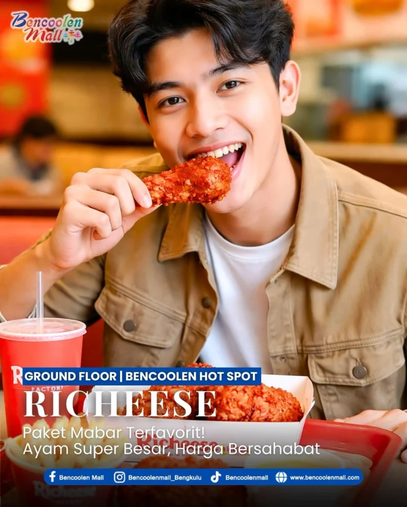 Nikmati Ayam Crispy Pedas Enak di Richeese Bencoolen Mall!