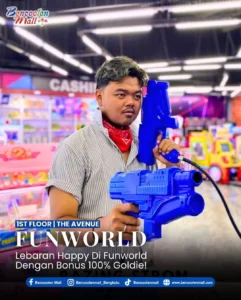 Promo Lebaran Funworld : Bonus 100% Goldie di Bencoolen Mall!