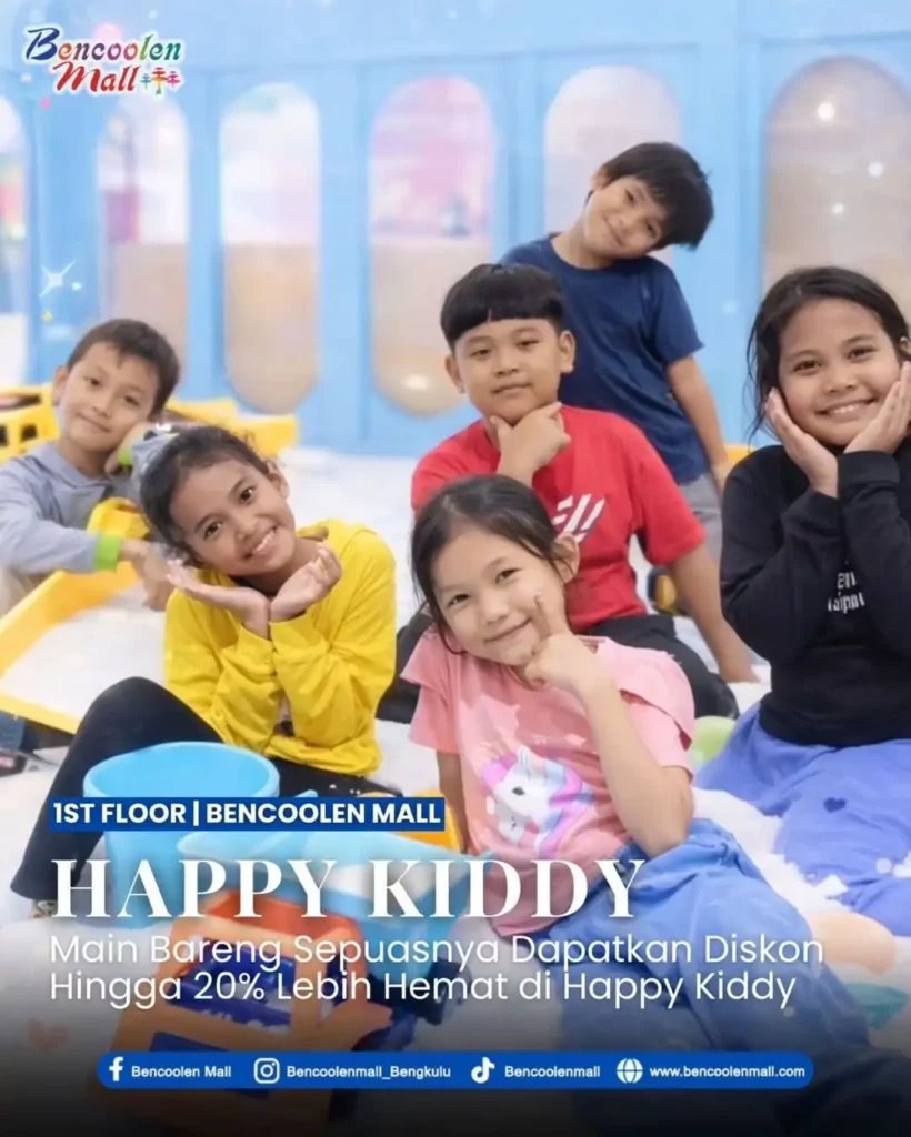 Tempat Bermain Anak Paling Seru Diskon 20% Happy Kiddy!