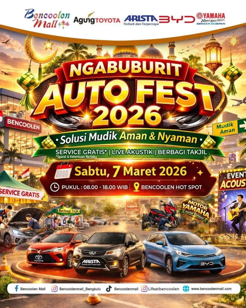 Event Otomotif 2026 : Ngabuburit Auto Fest di Bencoolen Mall!
