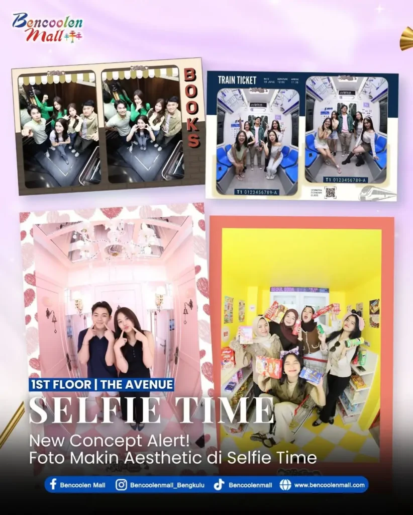 Spot Foto Aesthetic Viral di Selfie Time Bencoolen Mall!