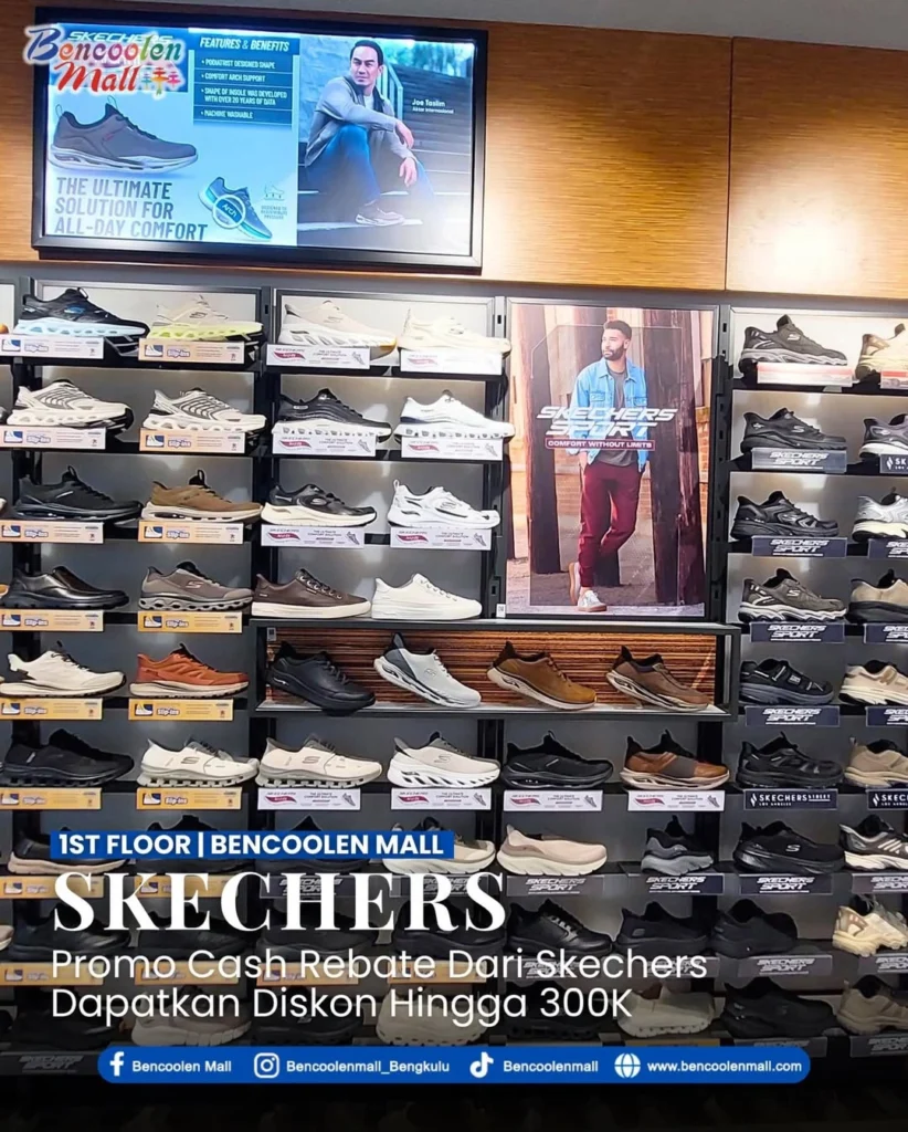 Promo Cash Rebate Sepatu Skechers Original Diskon 300K!