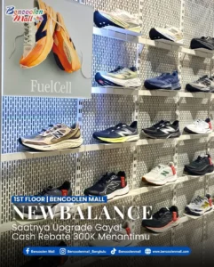 Sepatu New Balance Original Cashback 300K di Bencoolen Mall!