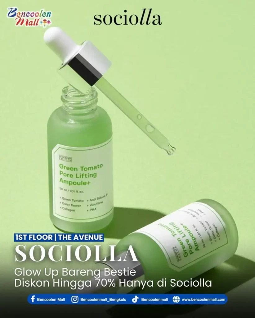 Promo Skincare Murah Sociolla Diskon 70% di Bencoolen Mall!