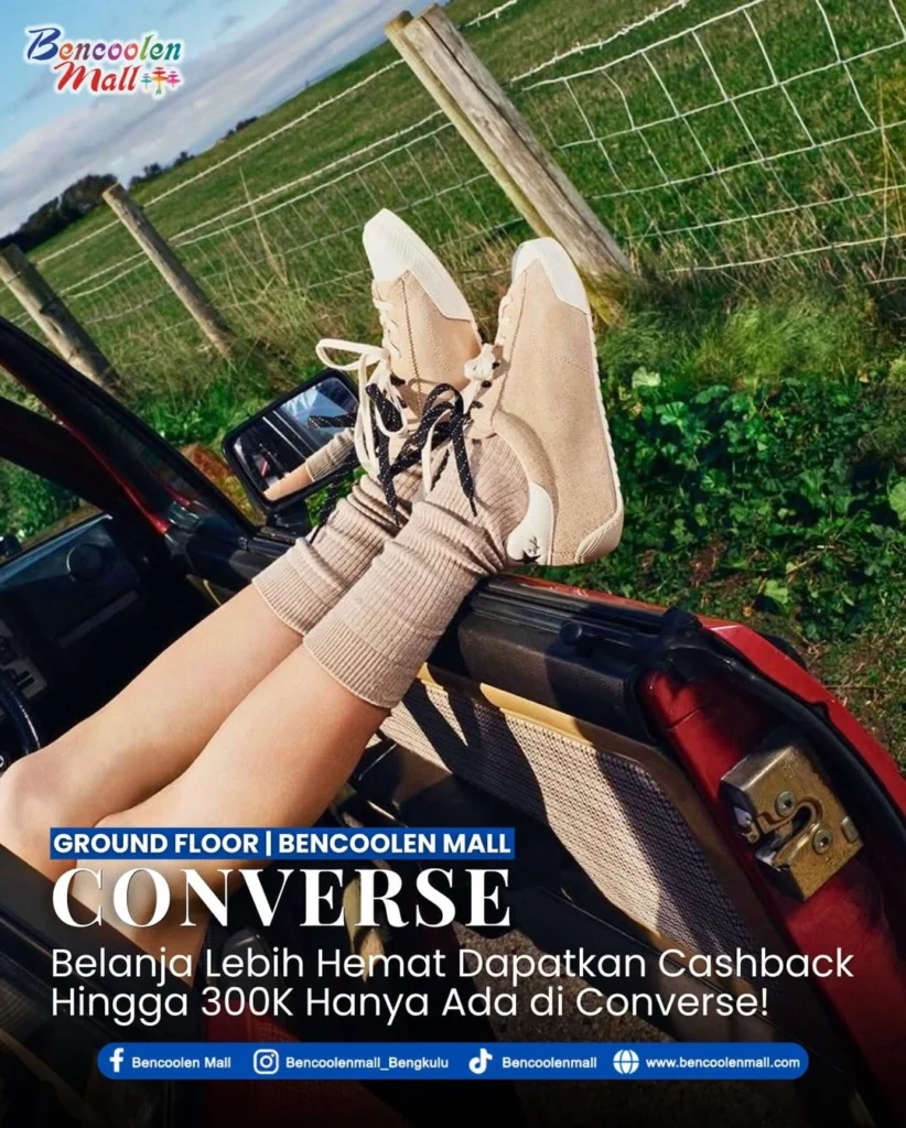 Sepatu Converse Original Promo Cashback 300K di Bengkulu!