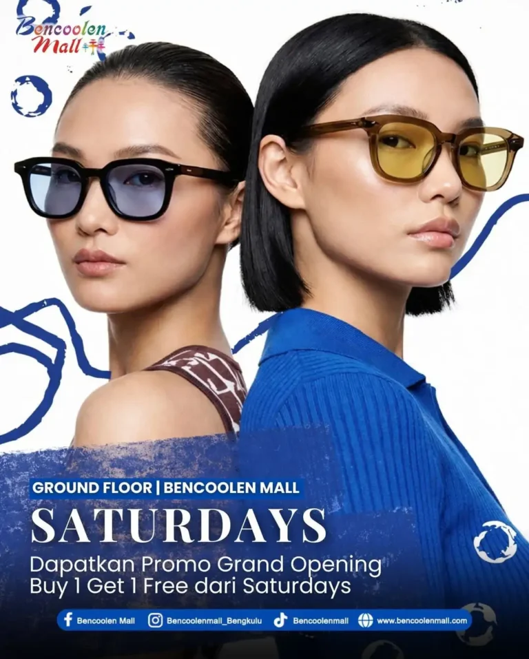 Promo Kacamata Buy 1 Get 1 Free Saturdays di Bencoolen Mall!