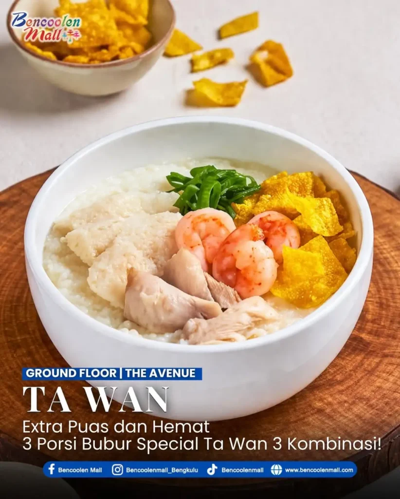 Nikmati kelezatan Bubur Ayam Ta Wan Lezat & Hemat!