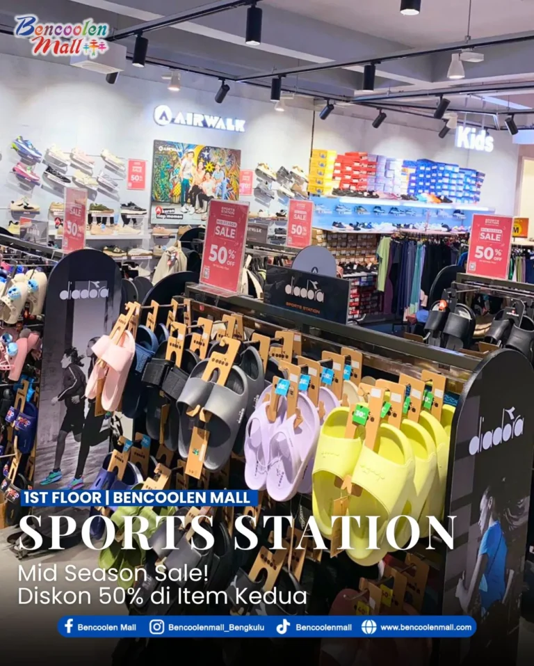 Nikmati promo Sepatu Murah Sports Station Diskon 50%!