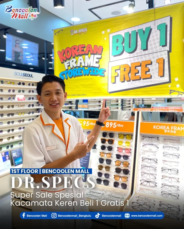 Promo Frame Korea Buy 1 Get 1 Free di DR.SPECS!