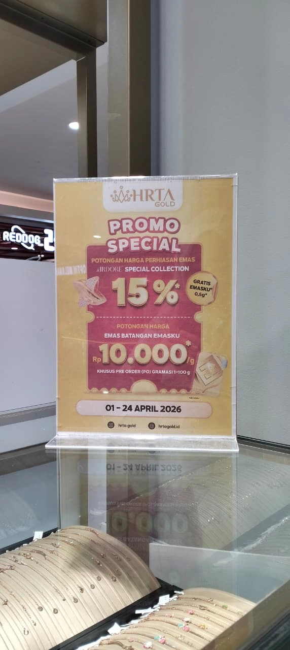 Promo spesial Emas Hartadinata Abadi sekarang Diskon 15%!