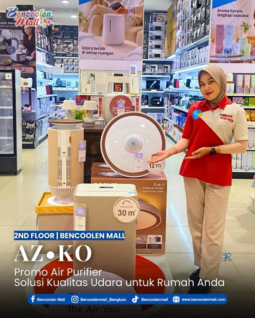 Air Purifier Terbaik di AZKO Bencoolen Mall Bengkulu!